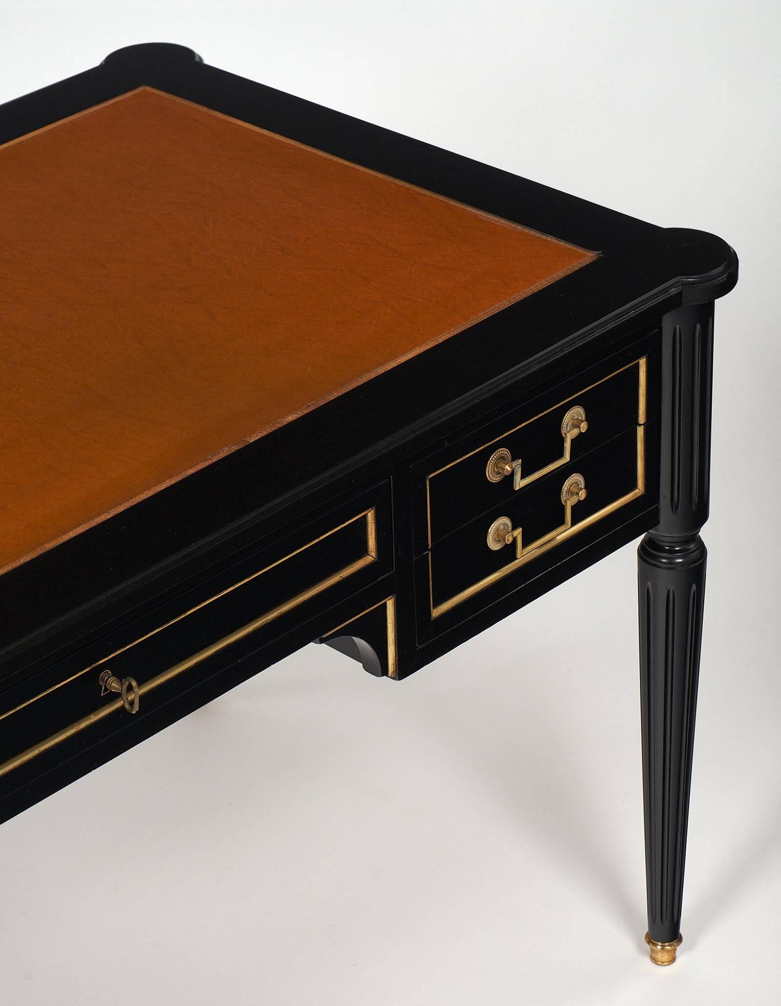 Early 20th Century Louis XVI Style Desk with Leather Surface