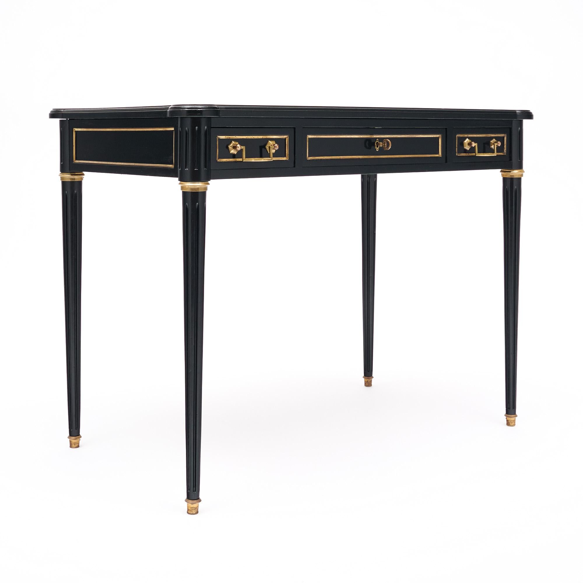 Louis XVI Style Desk With Leather Top For Sale 5