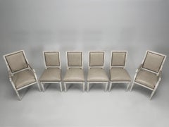 Louis XVI Style Dining Chairs Hand-Carved in France and Finished in Chicago COM