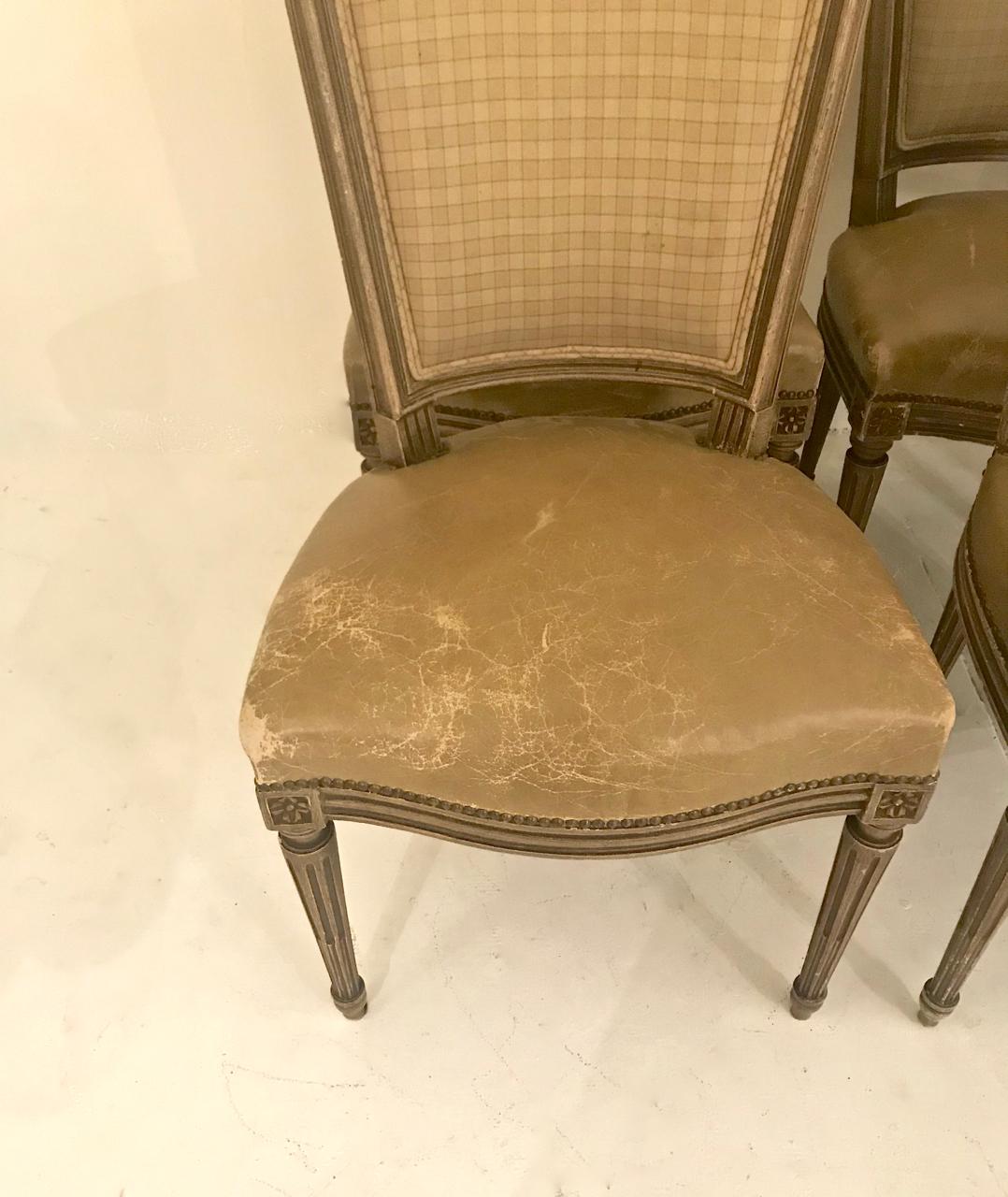 Louis XVI-Style Dining Chairs, Set of 6 2