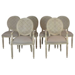 Louis XVI Style Dining Chairs Set of 6
