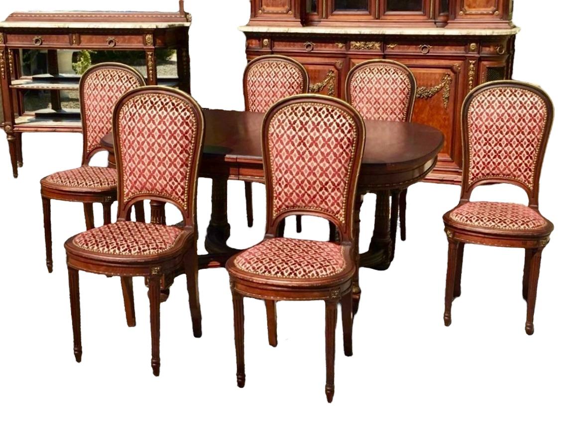 Louis XVI Style Dining Room, XIXth century For Sale 4