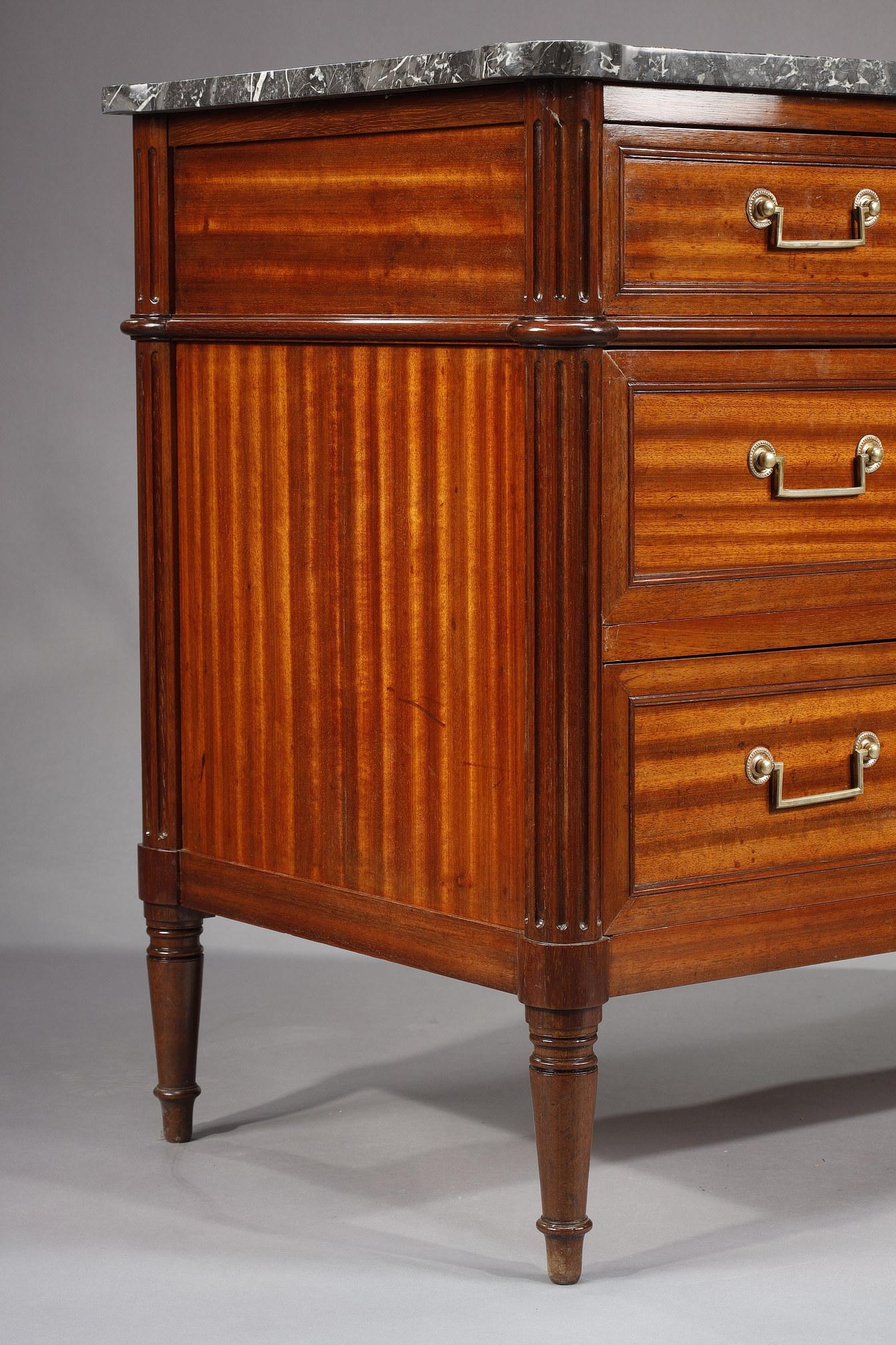 Louis XVI Style Dresser in Mahogany 5