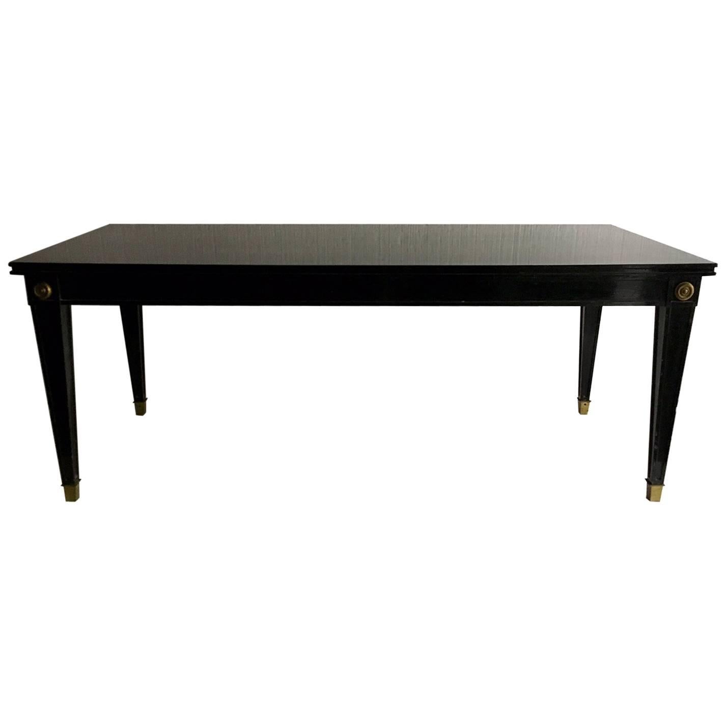 Louis XVI Style Ebonized Coffee Table