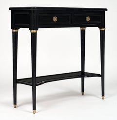 Louis XVI Style Ebonized Console Table