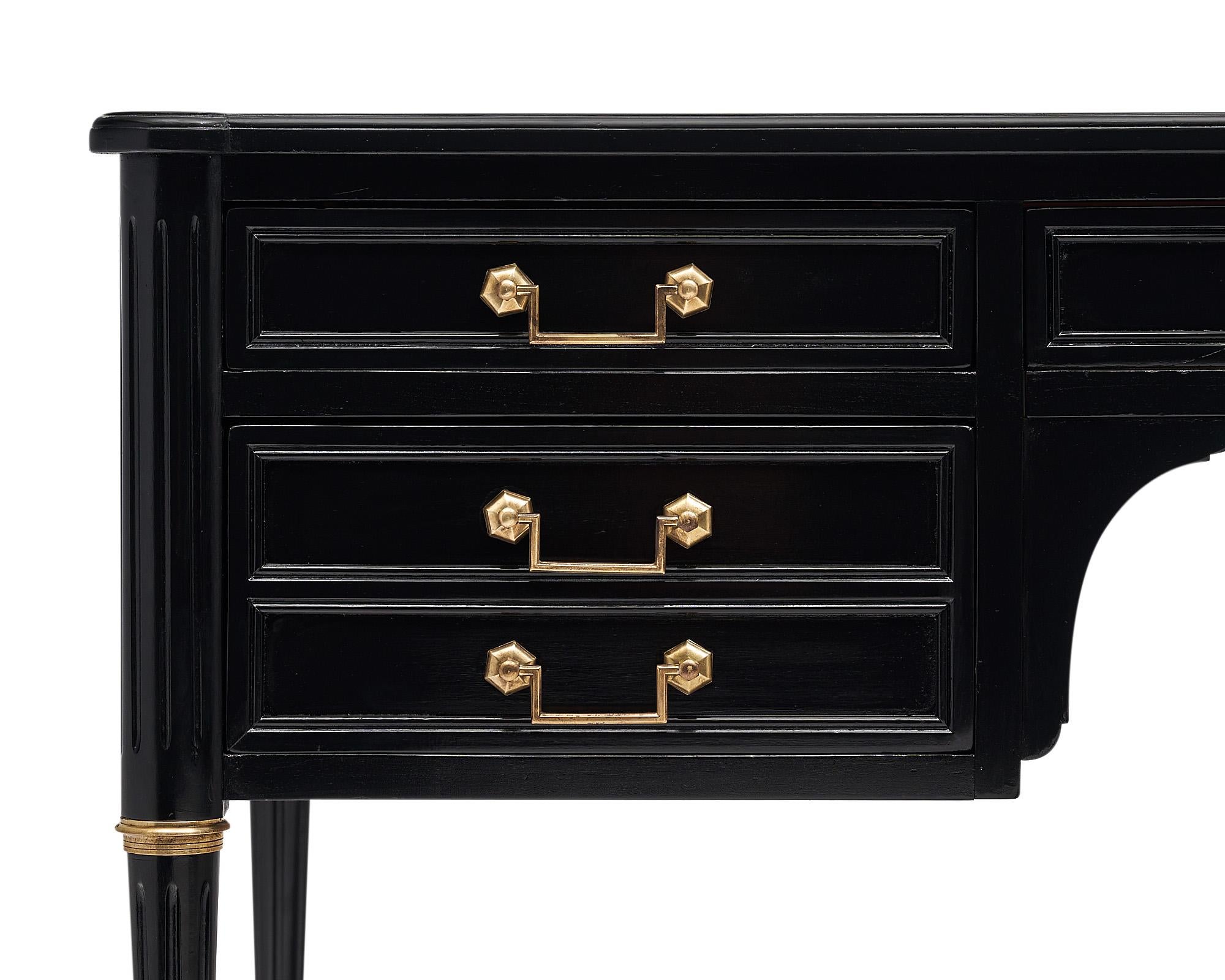 Early 20th Century Louis XVI Style Ebonized Desk