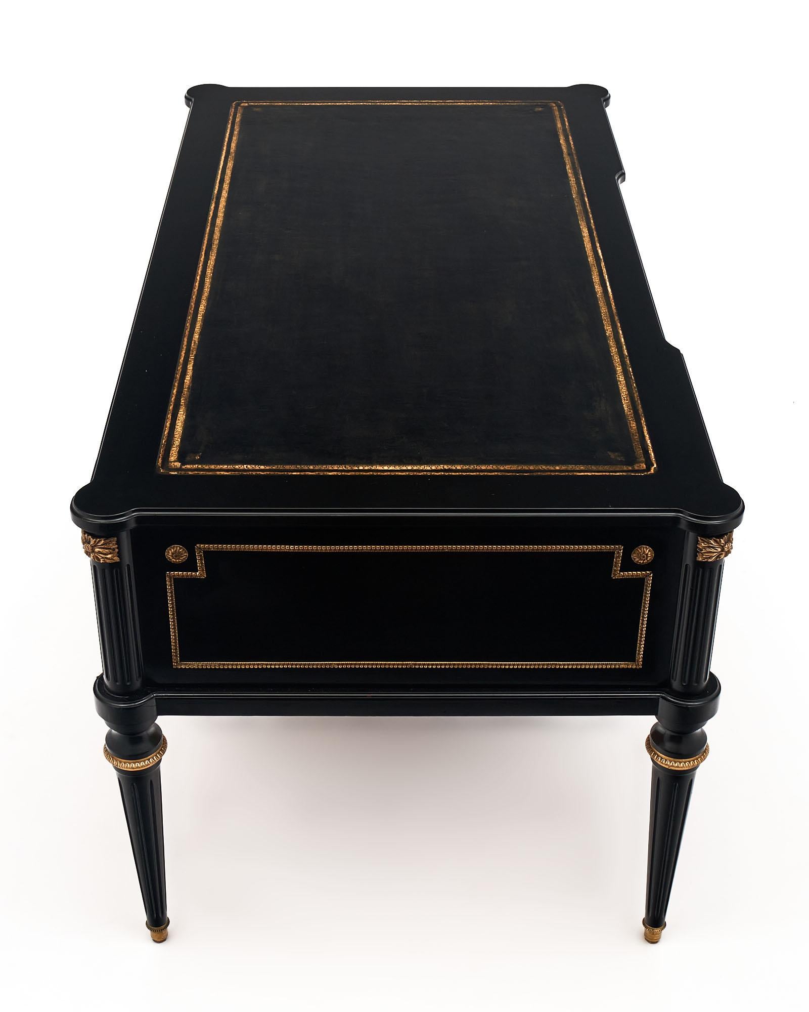 Louis XVI Style Ebonized Desk 1