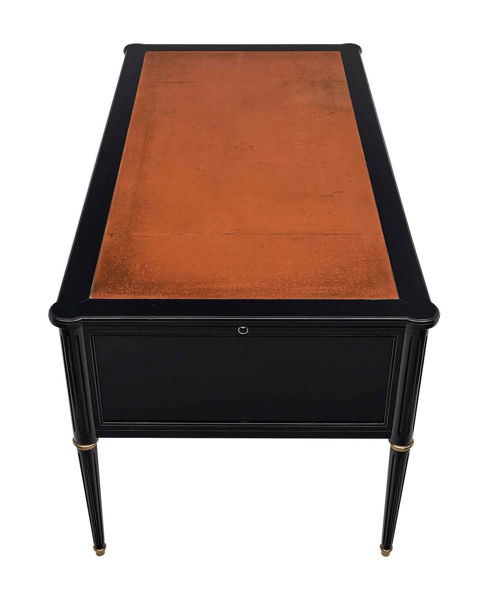 Louis XVI Style Ebonized Desk 1