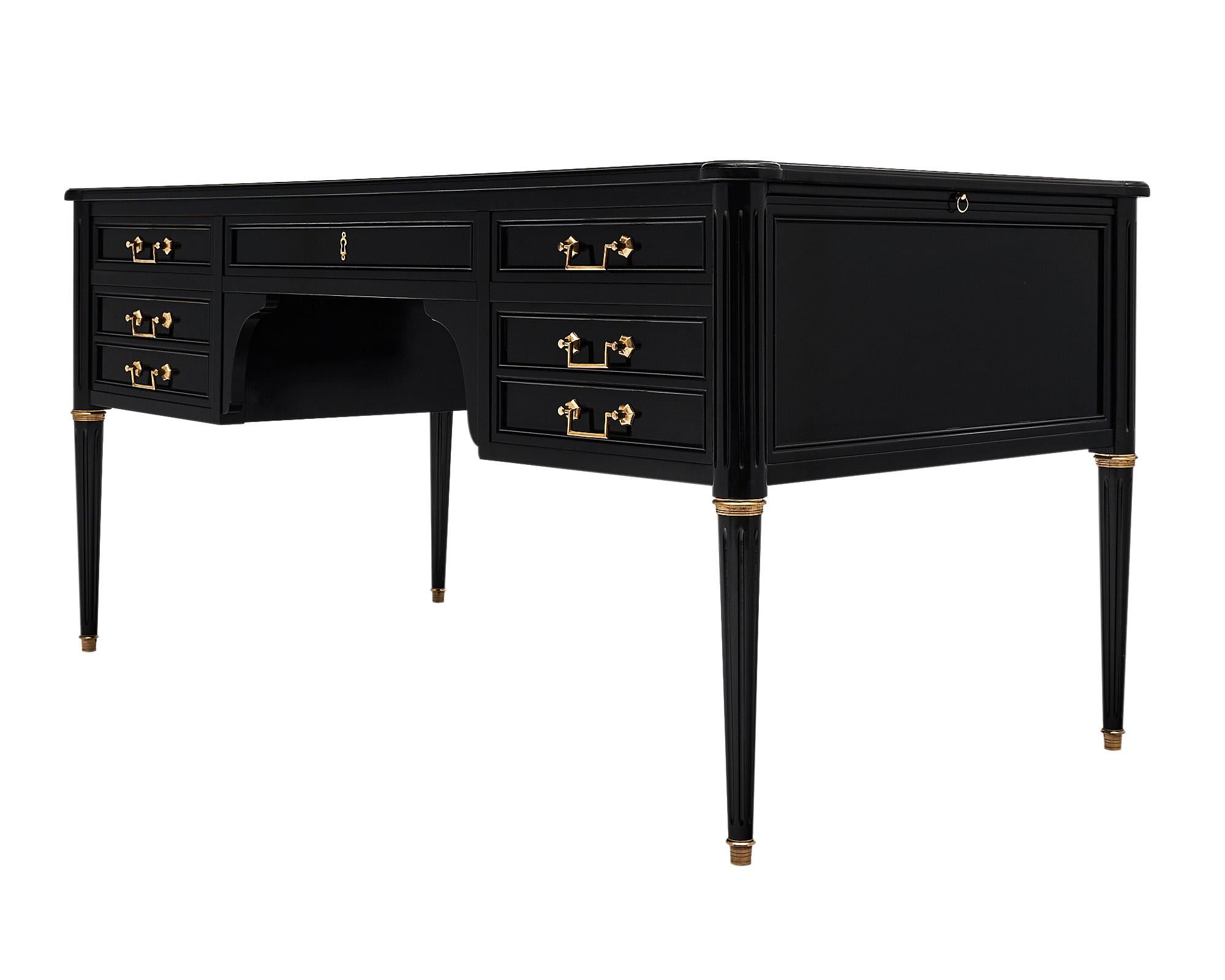 Louis XVI Style Ebonized Desk 2