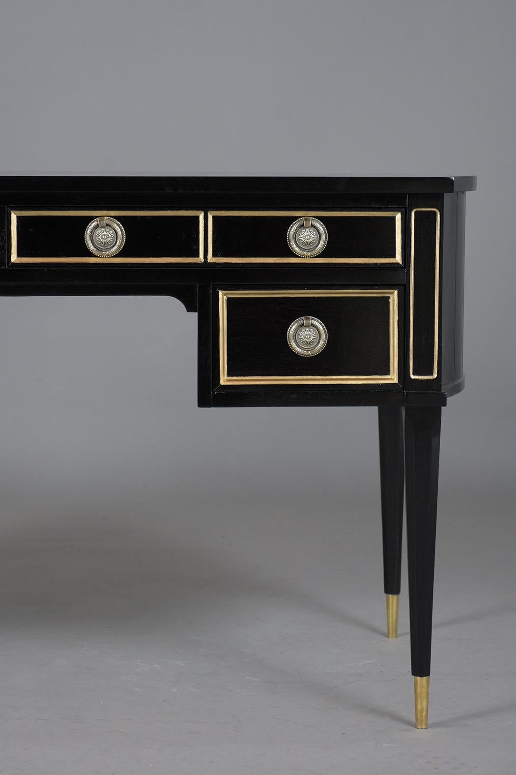Louis XVI Style Ebonized Desk 3