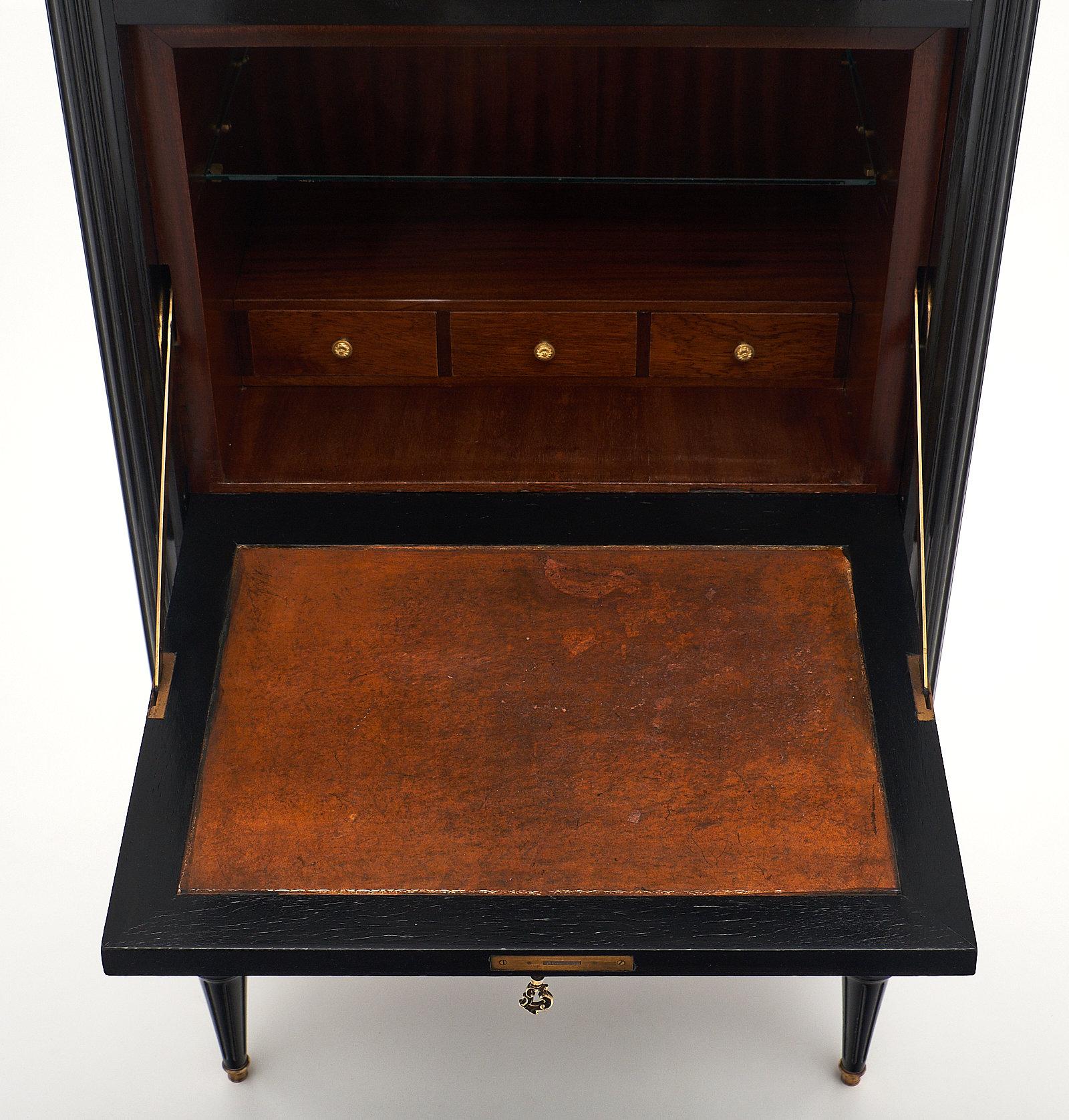 Late 19th Century Louis XVI Style Ebonized Secrétaire