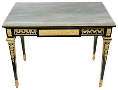 Louis XVI style Ebony centre table, attributed to Paul Sormani
