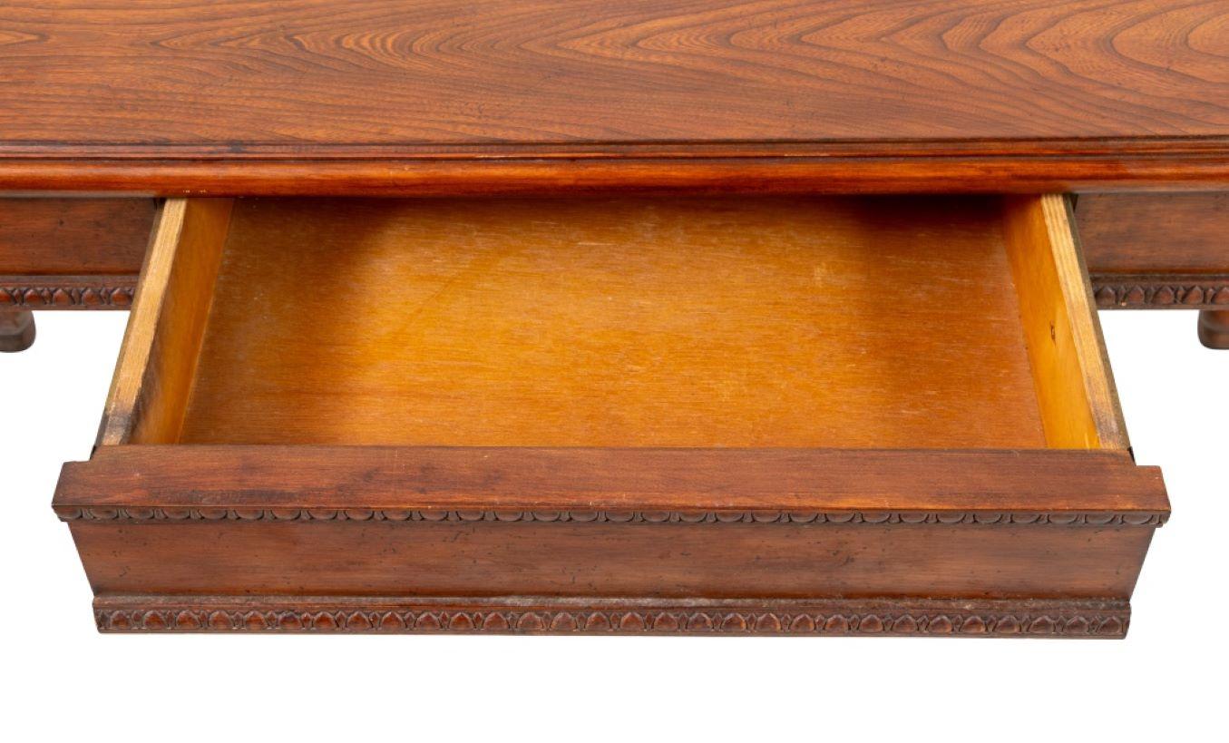 20th Century Louis XVI Style Elm and Walnut Center Table For Sale