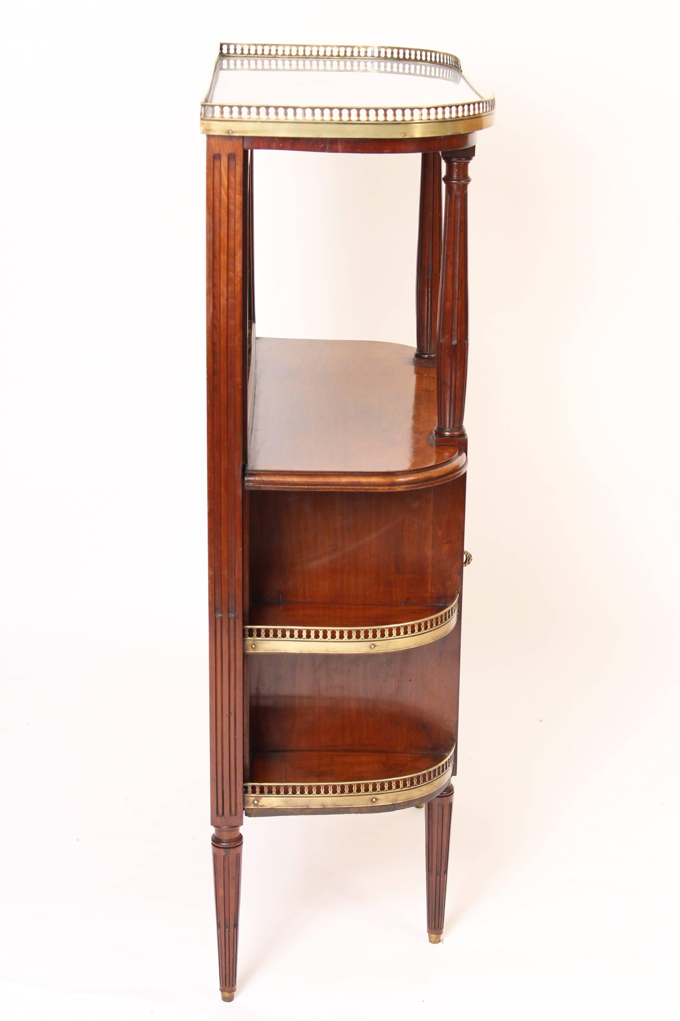etagere with cabinet