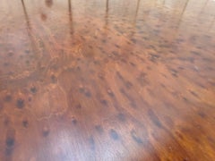 Louis XVI style extendable oval table – Speckled mahogany – 19th century