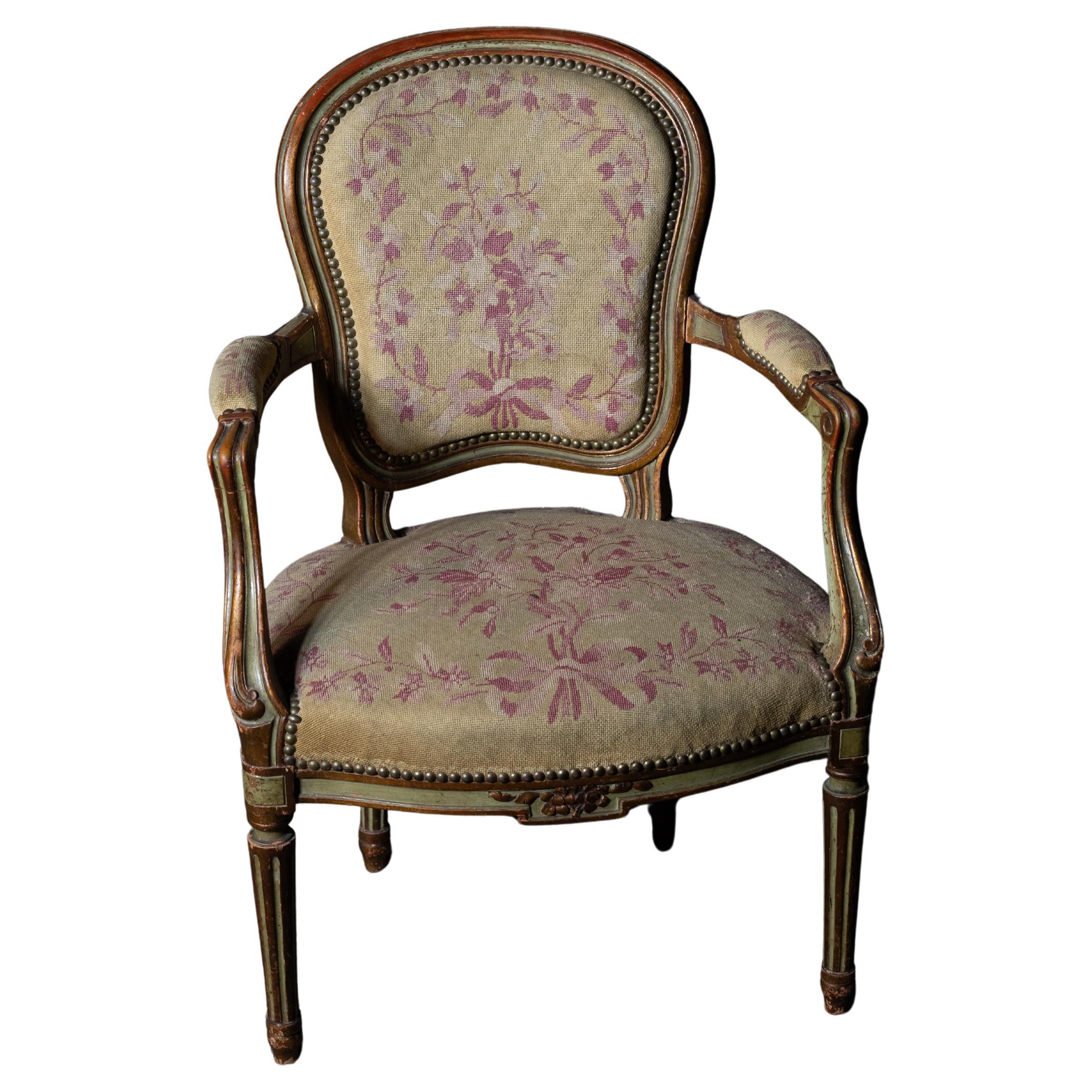 Chaises Fauteuil de style Louis XVI (ensemble de 2) en vente