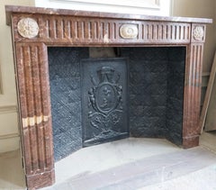 Louis XVI Style Fireplace, Dated 1881, Brussels-Belgium
