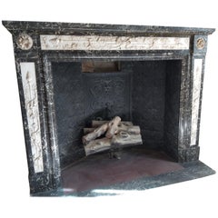 Louis XVI Style Fireplace, Dated 1881