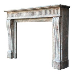 Louis XVI Style Fireplace In Marble Bois Jourdan Circa 1880
