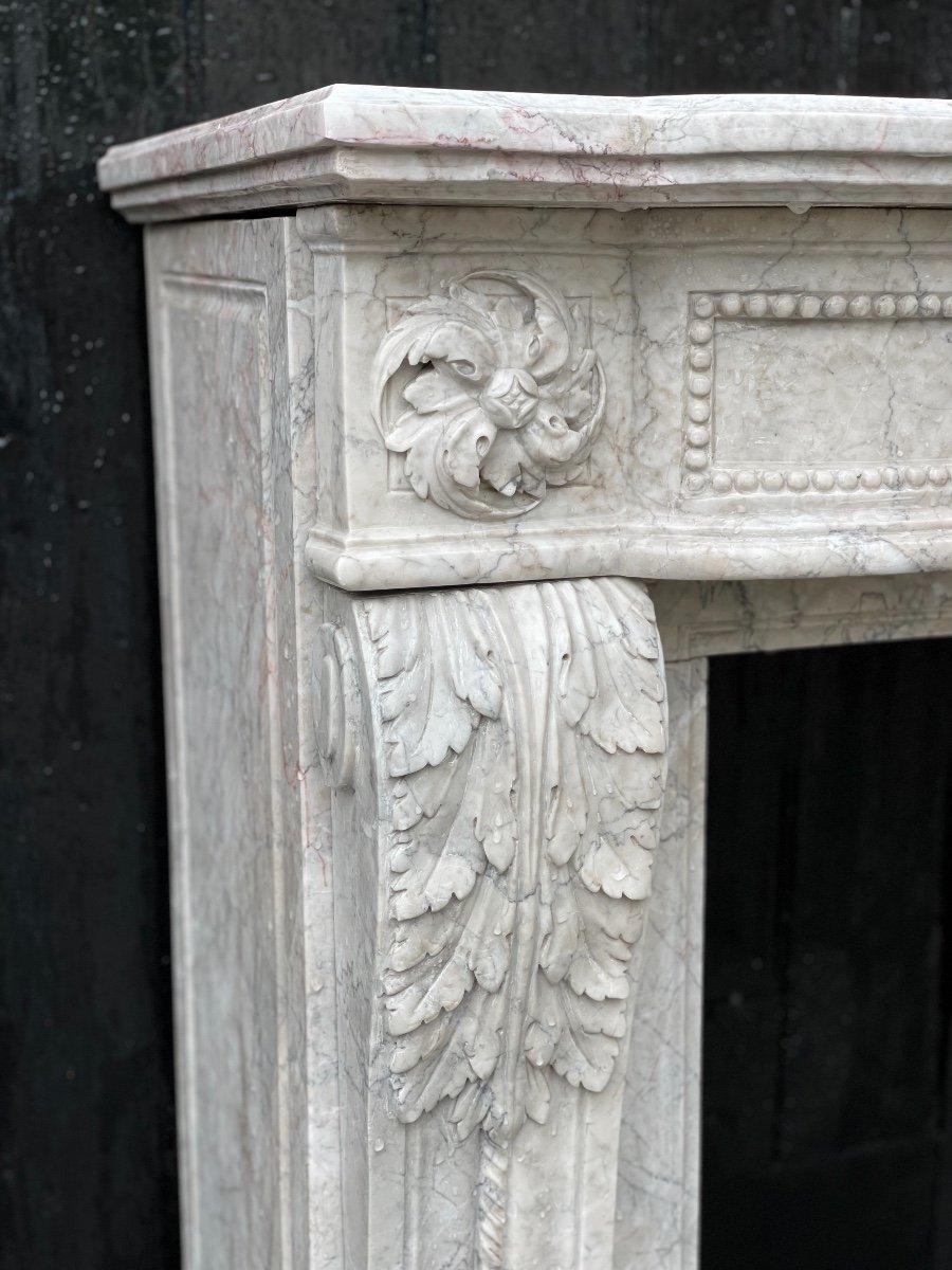 Louis XVI Style Fireplace in Marble, 20th Century 6
