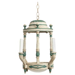 Louis XVI Style Five-Light Marble Dome Light Fixture