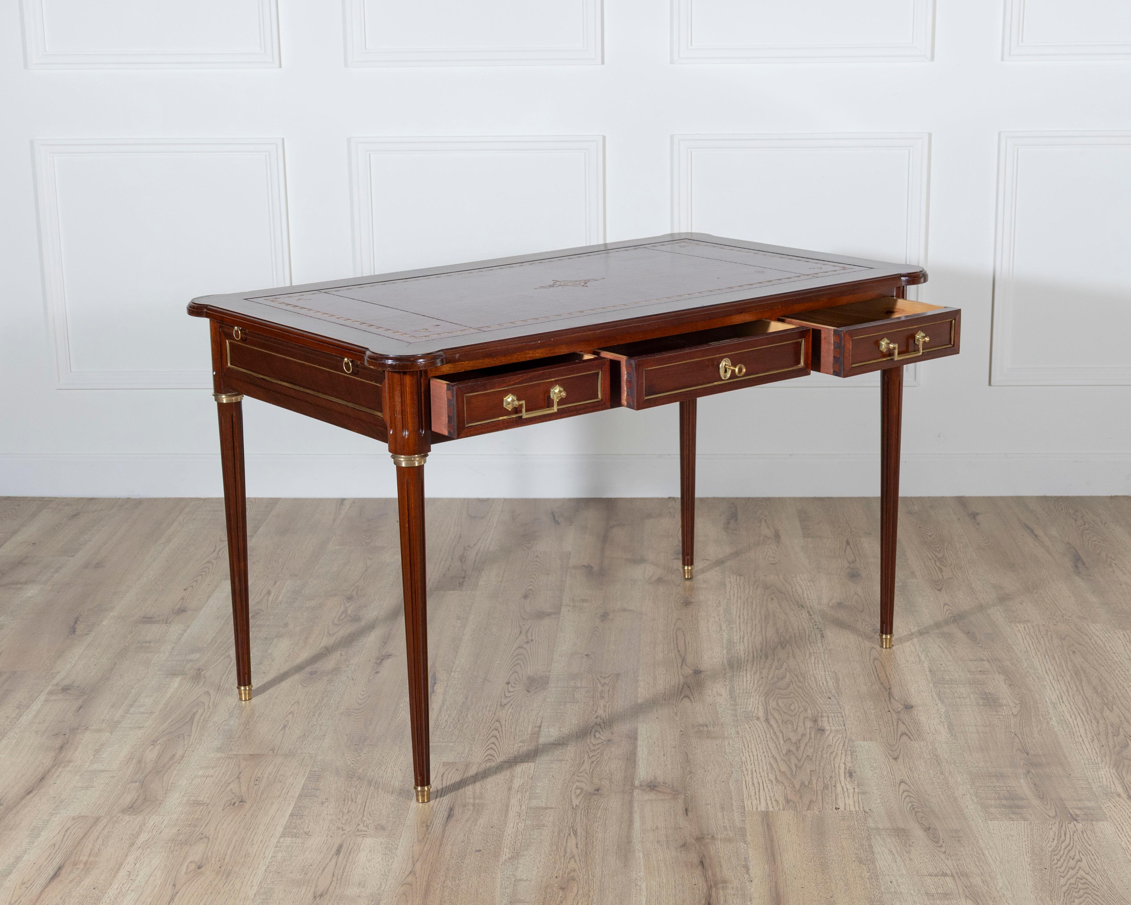 20th Century Louis XVI Style Flat Desk For Sale