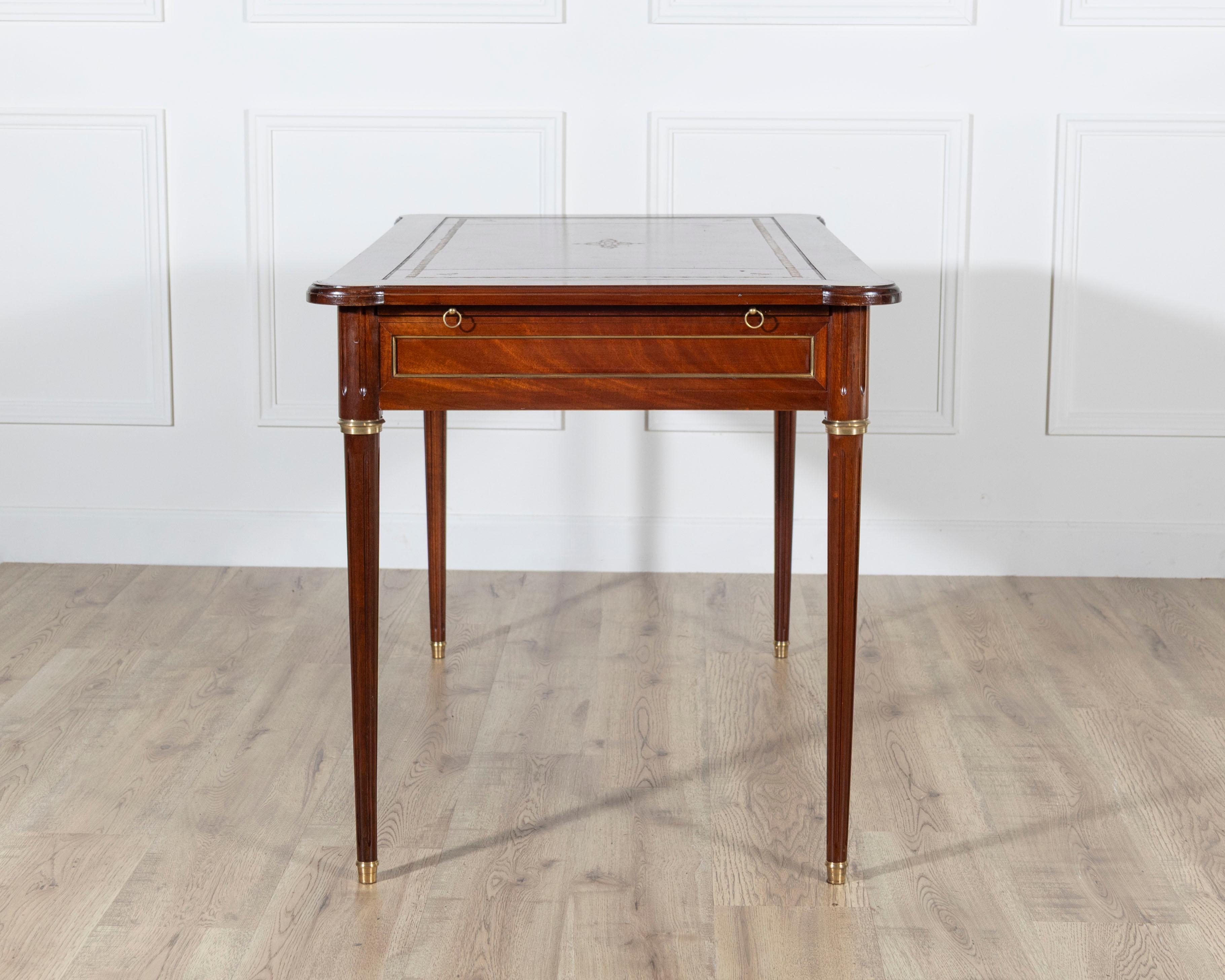 Louis XVI Style Flat Desk For Sale 1