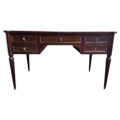 Louis XVI style flat desk in mahogany