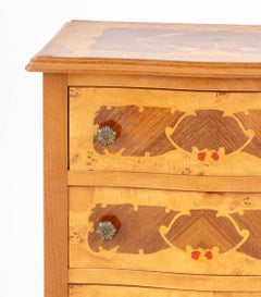 Louis XVI Style Floral Marquetry Chest of Drawers