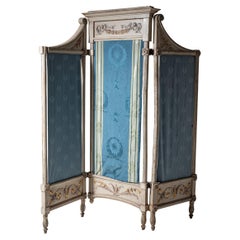 Louis XVI-Style Folding Screen, 19th Century