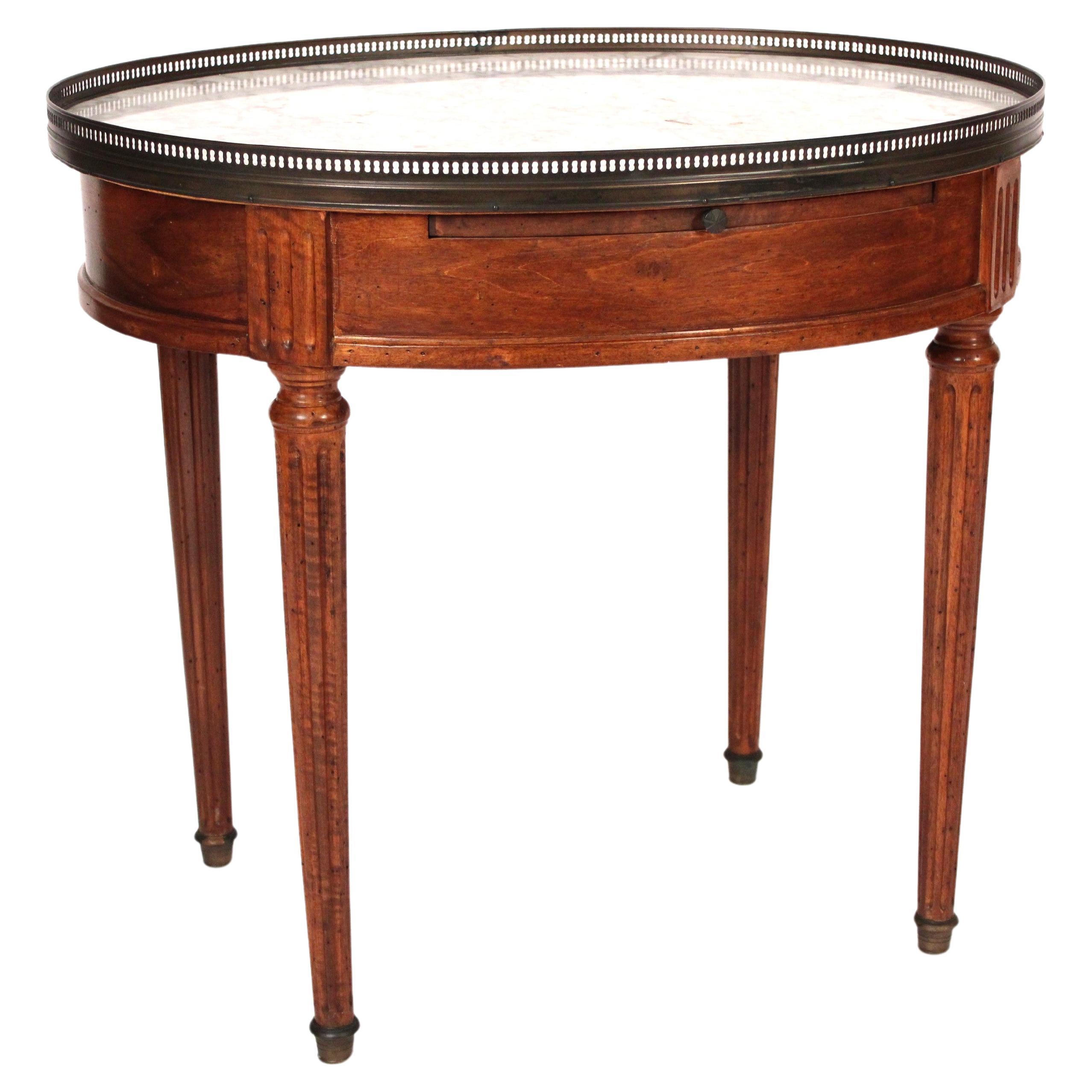 Louis XVI Style Beech Wood Bouillotte Table For Sale