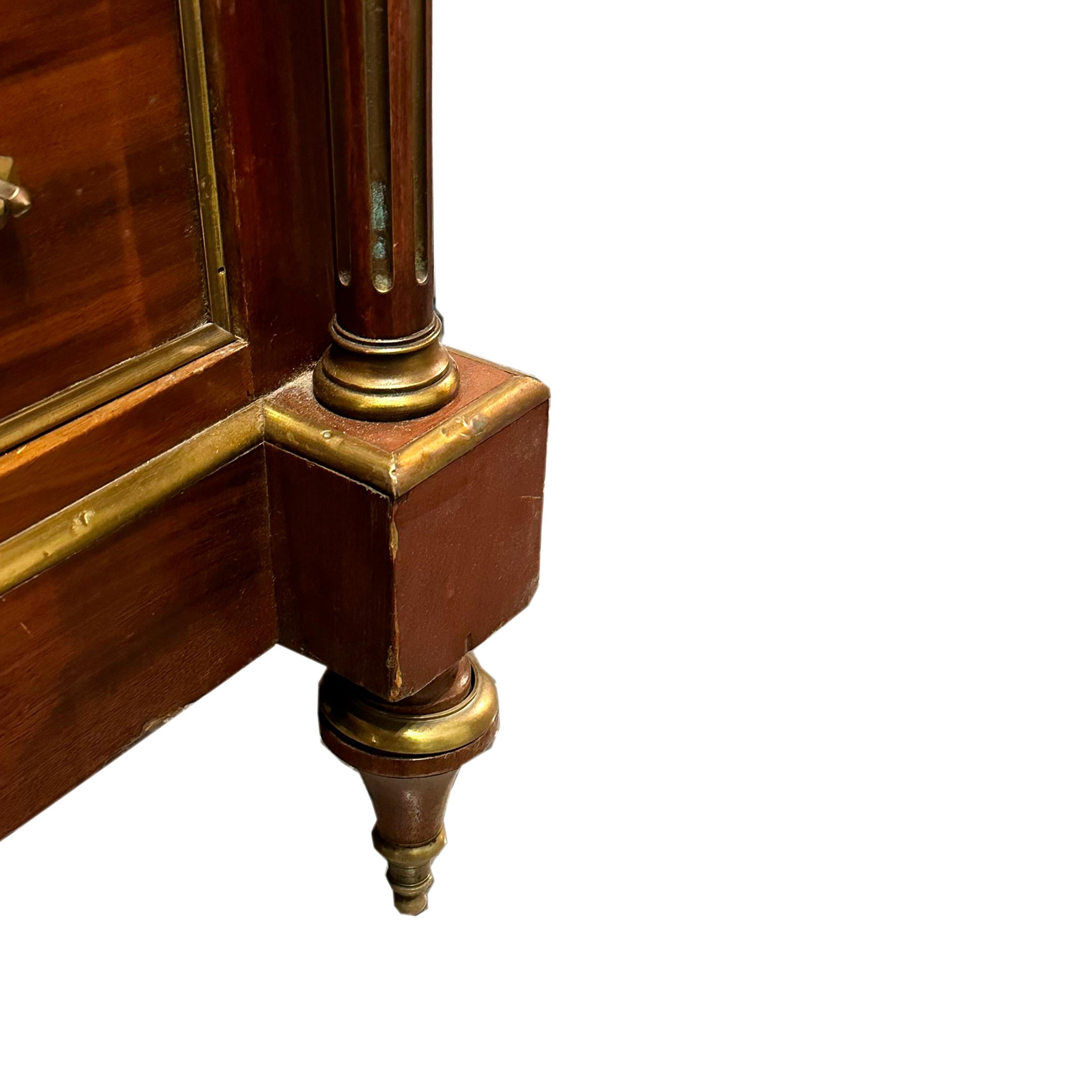 Secretaire Abattant in stile Luigi XVI a quattro cassetti. Francia, XIX secolo. in vendita 5
