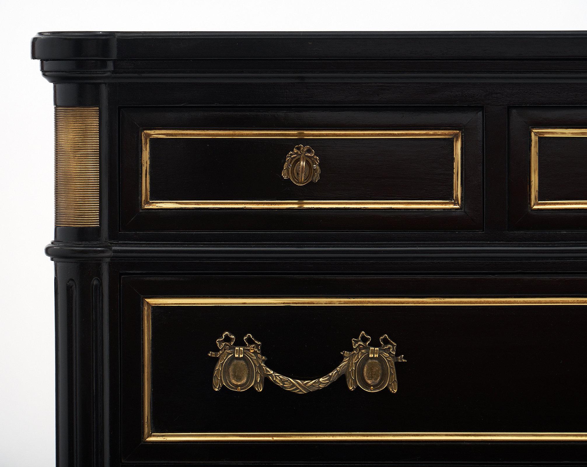 Mahogany Louis XVI Style French Antique Chest
