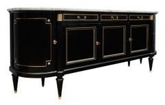 Louis XVI Style French Antique Curved Buffet