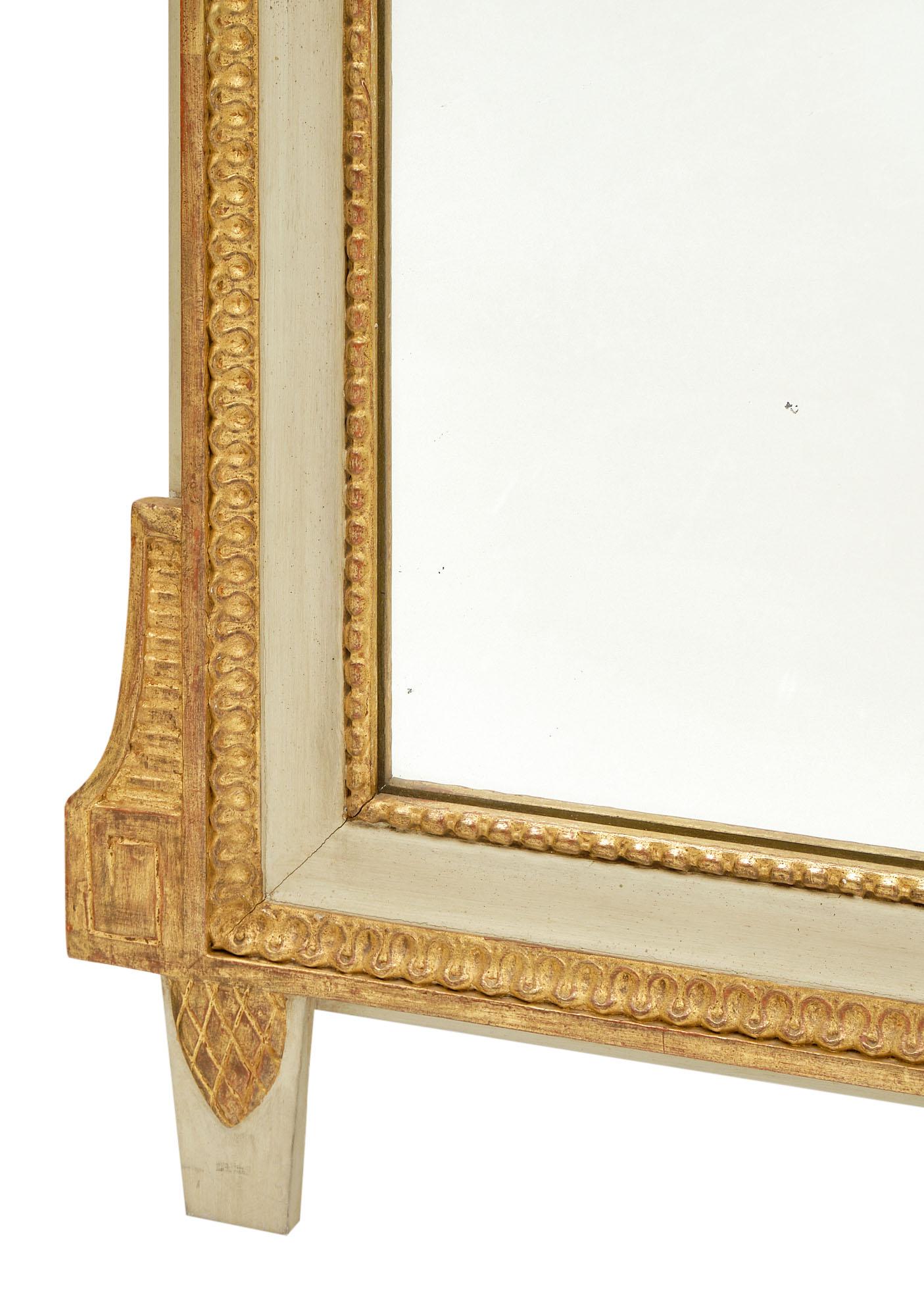 Louis XVI Style French Antique Mirror In Good Condition For Sale In Austin, TX