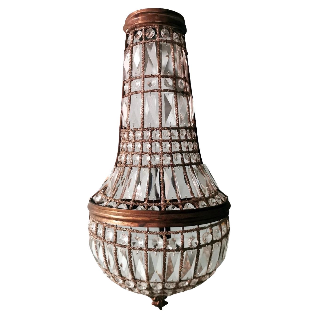 Louis XVI Style French Balloon Wall Sconce For Sale