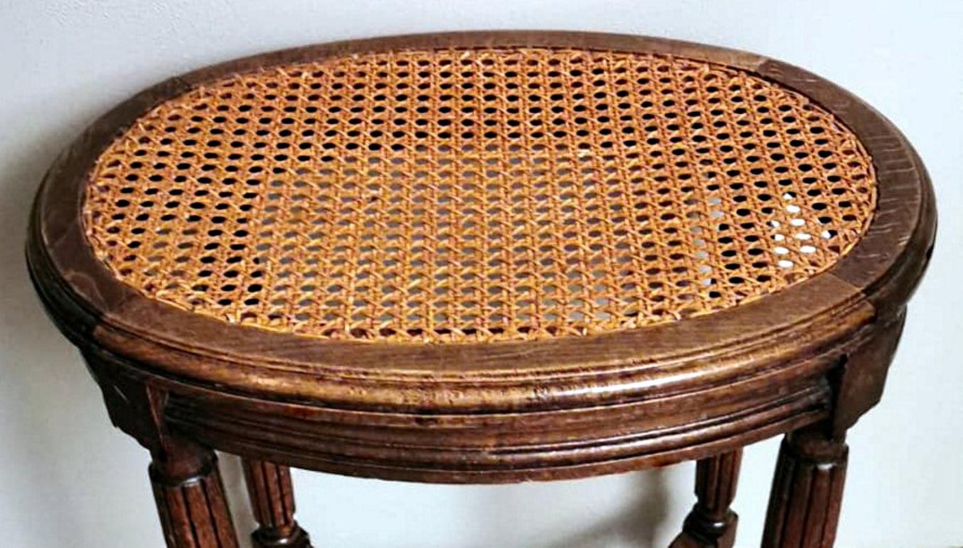 Banc français de style Louis XVI avec assise en 