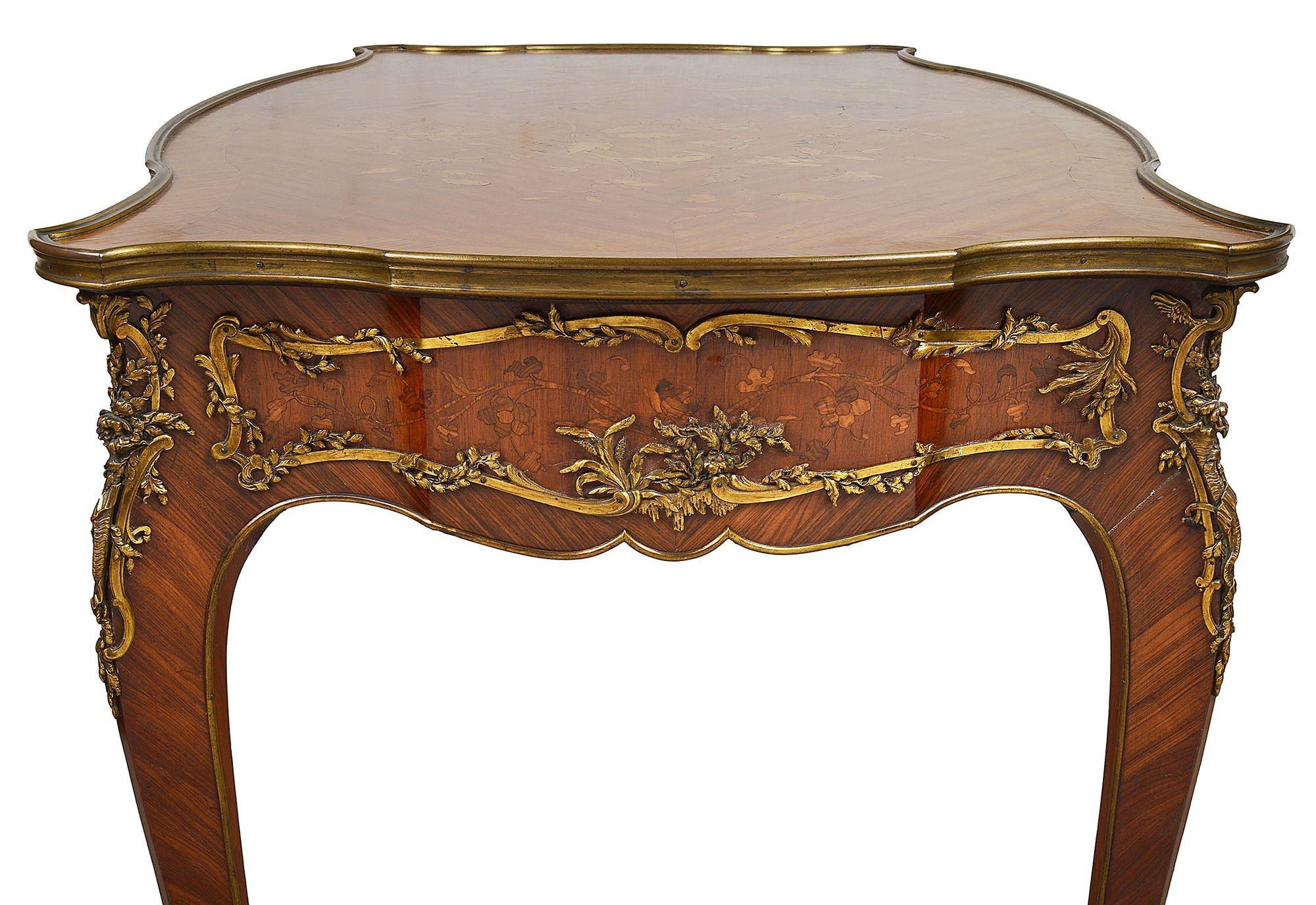 Mahogany Louis XVI Style French Bureau Plat, After Zweiner For Sale