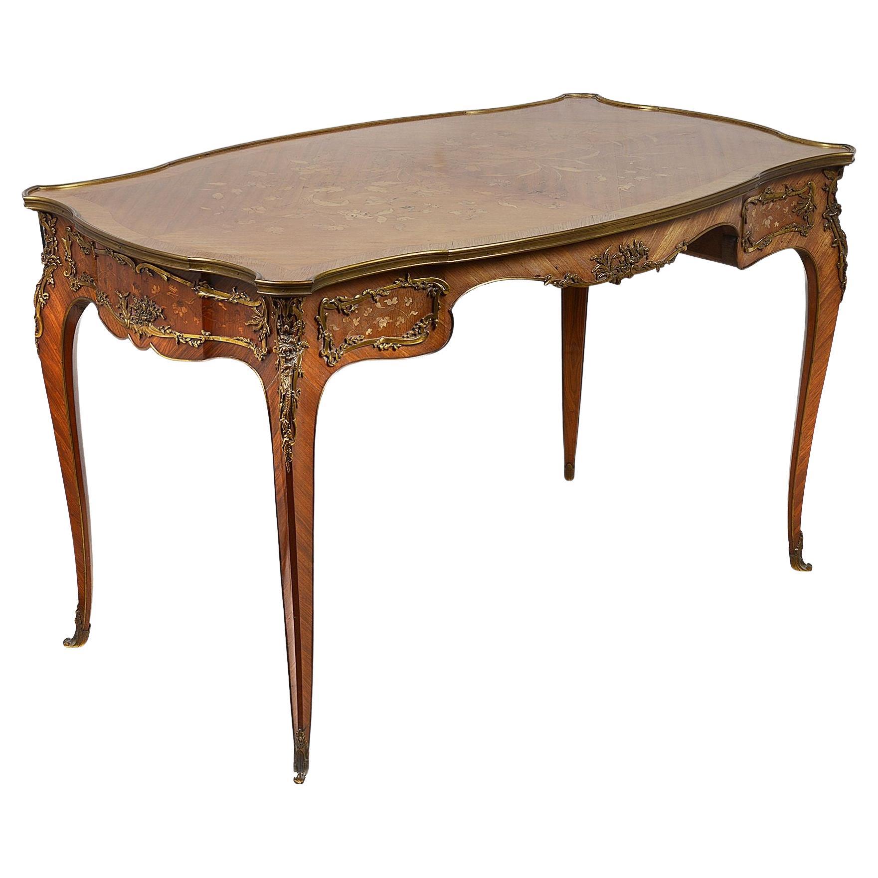 Louis XVI Style French Bureau Plat, After Zweiner For Sale
