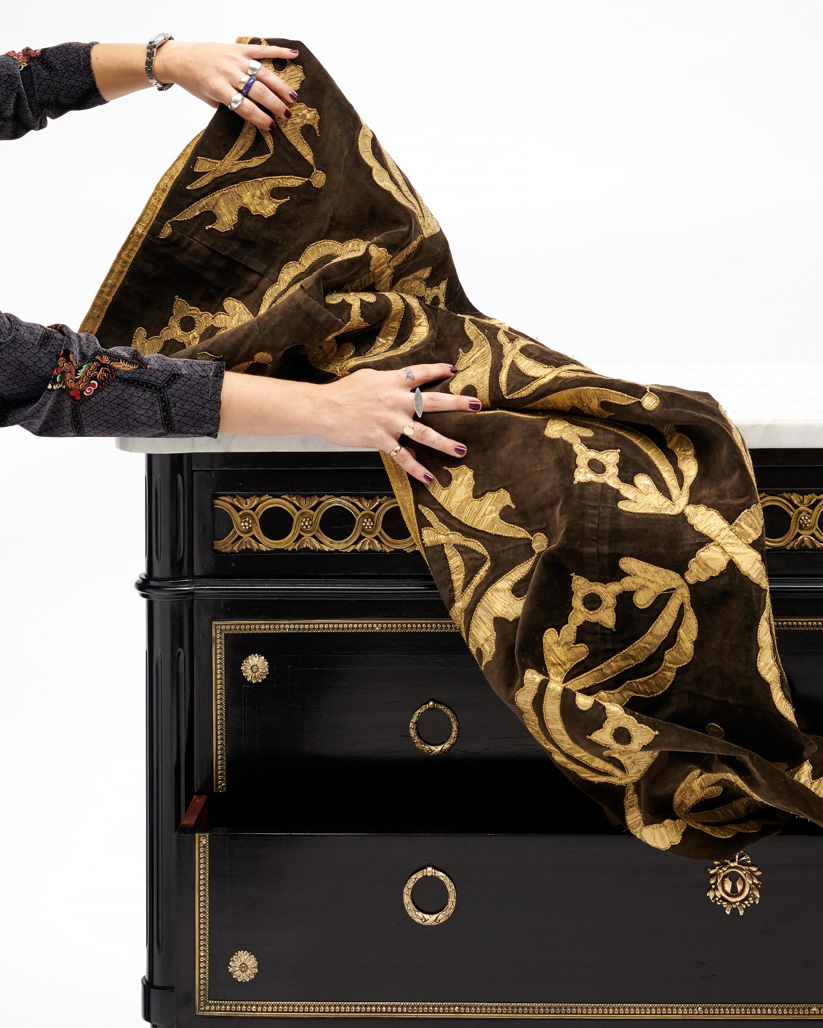 Brass Louis XVI Style French Chest For Sale