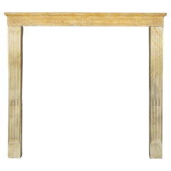 Louis XVI Style French Classic Limestone Fireplace Surround