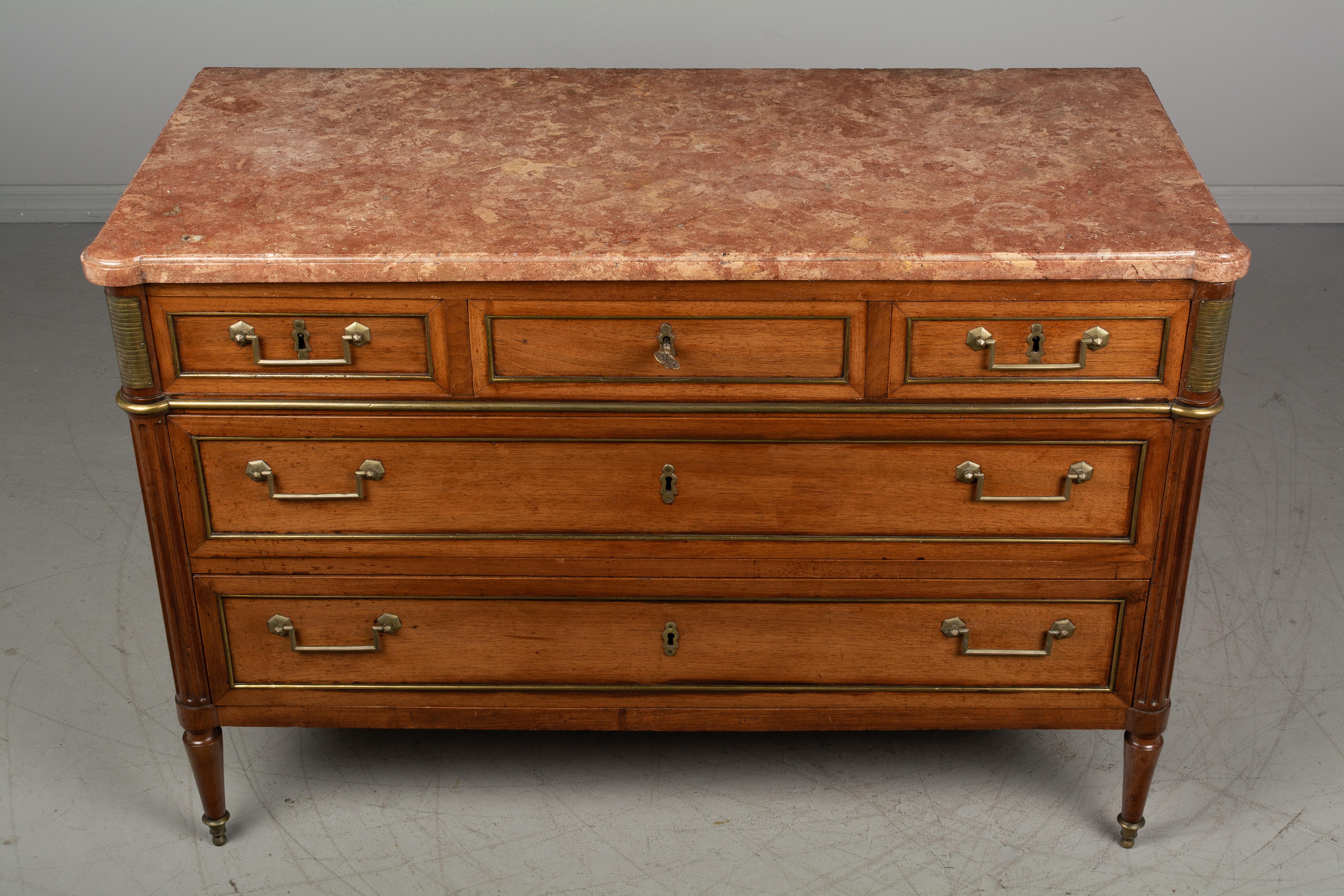 Louis XVI Style French Commode or Chest of Drawers 1
