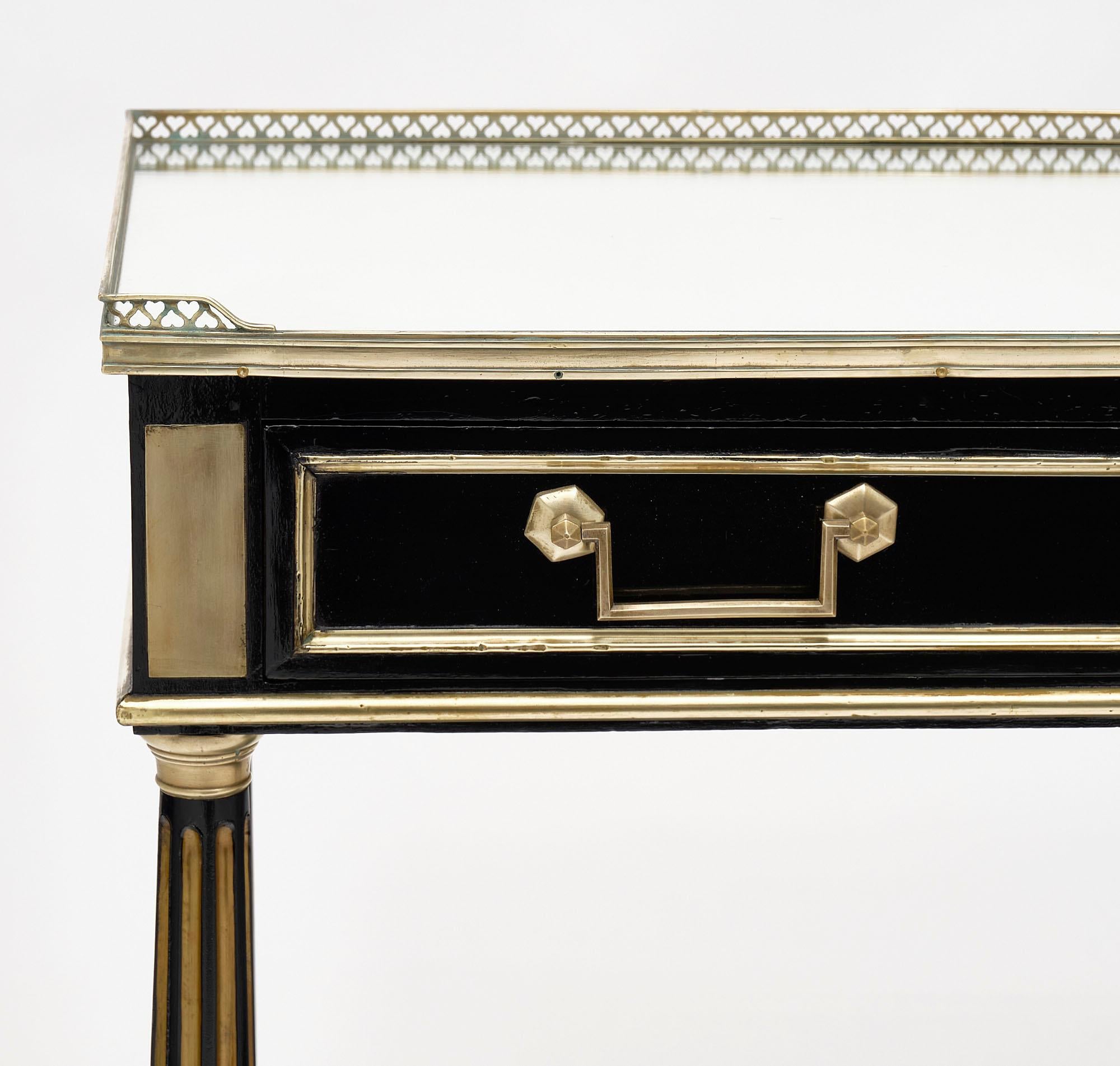 Brass Louis XVI Style French Console Table