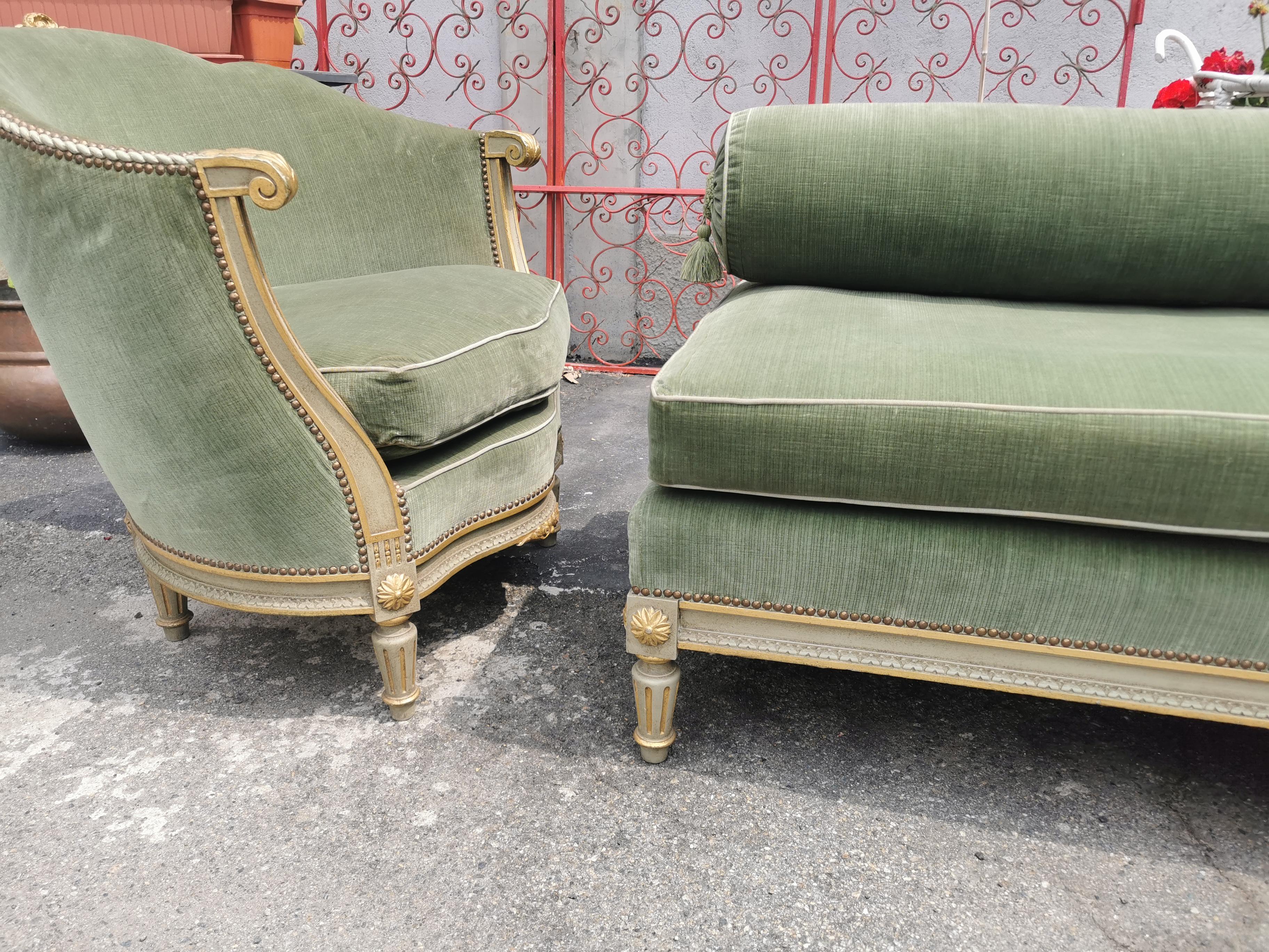 Louis XVI Style French Daybed Set  5