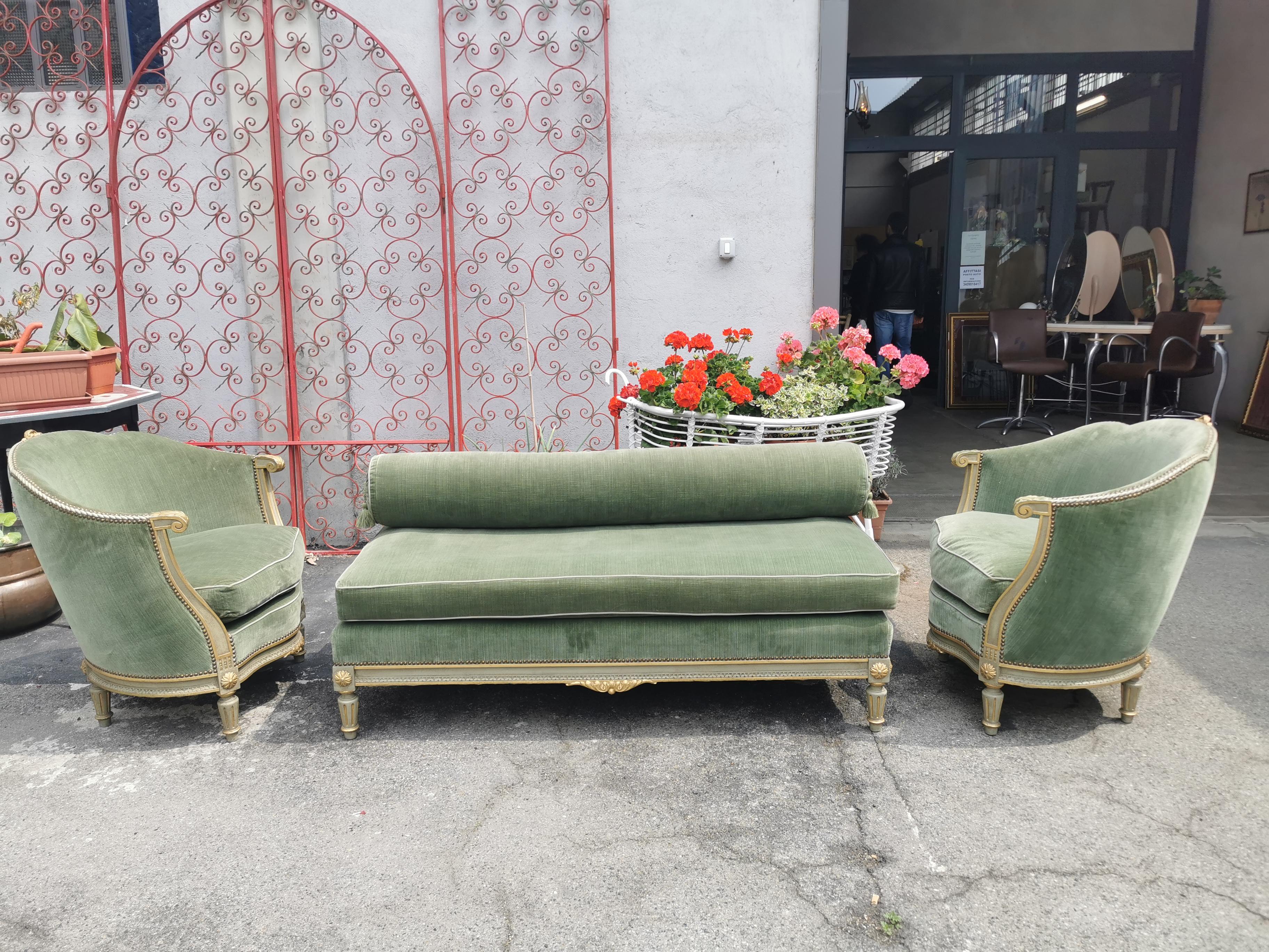 Louis XVI Style French Daybed Set  3