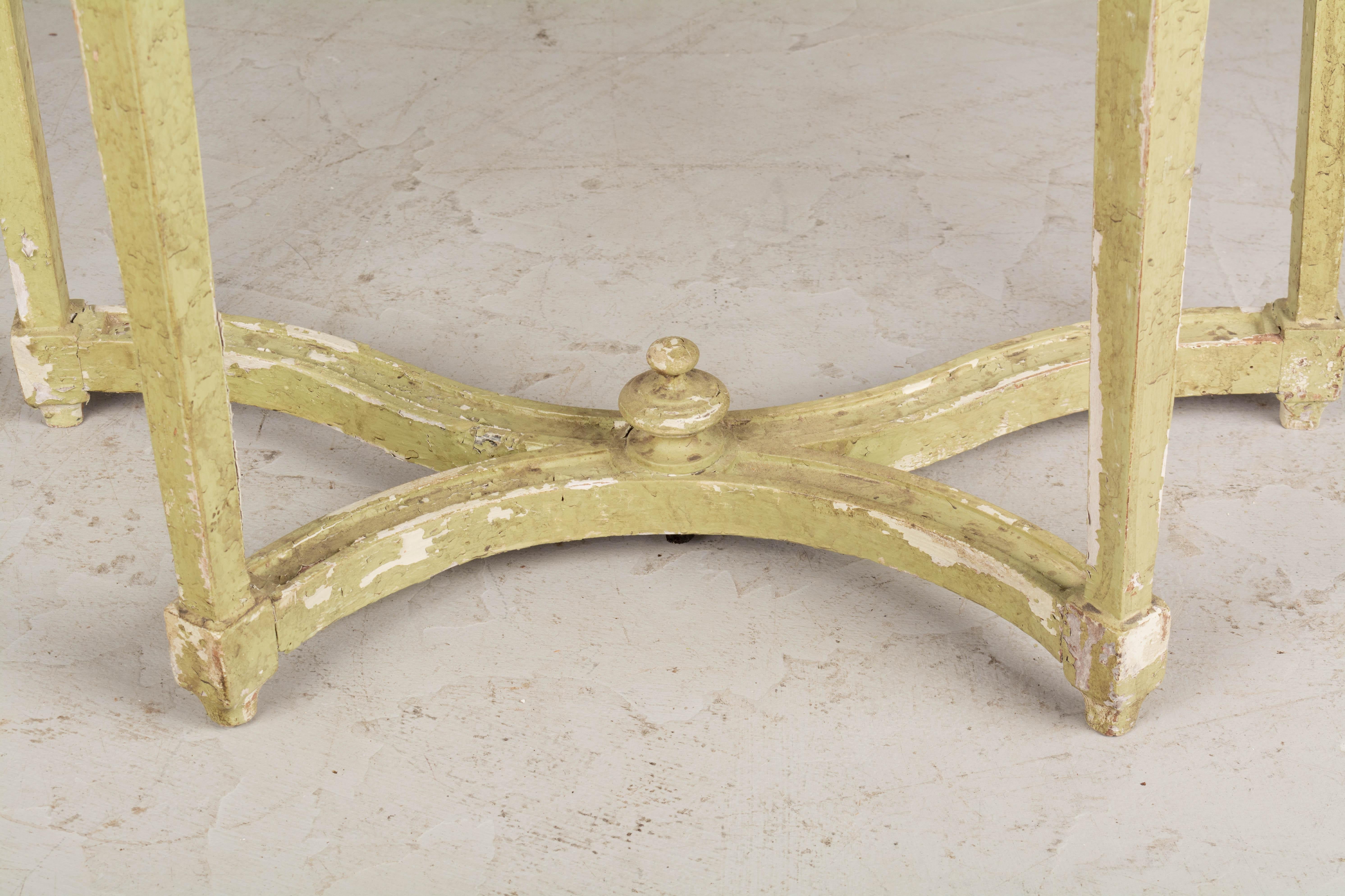 Louis XVI Style French Demilune Console Table 3