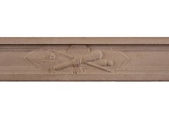 Louis XVI Style French Limestone Antique Fireplace