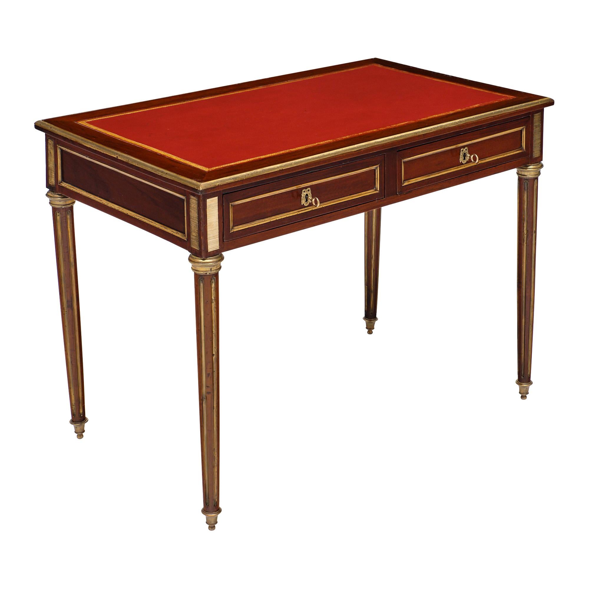 Louis XVI Style French Mahogany Desk