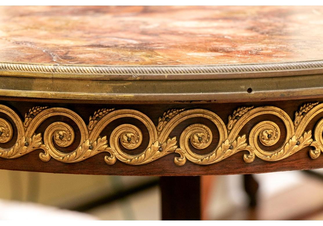 Louis XVI Style French Mahogany Gueridon Bouillotte Table for Restoration For Sale 8