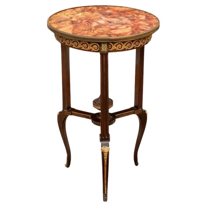 Louis XVI-Stil Französisch Mahagoni Gueridon Bouillotte Tisch für die Restaurierung